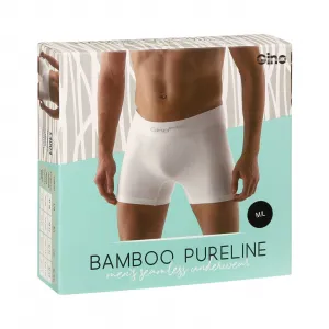 Pánske boxerky Gino bezšvové bambusové čierne (54004) S, trenky