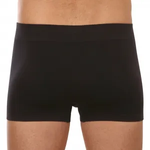 Pánske boxerky Gino bambusové bezšvové čierne (53004) S, trenky