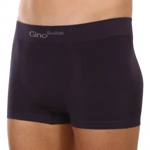 Pánske boxerky Gino bezšvové bambusové sivé (53004) M, trenky