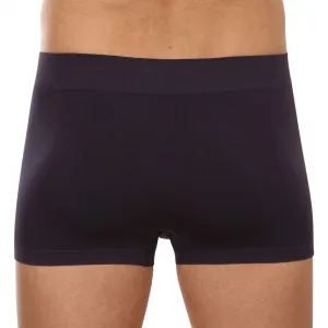 Pánske boxerky Gino bezšvové bambusové sivé (53004) M, trenky