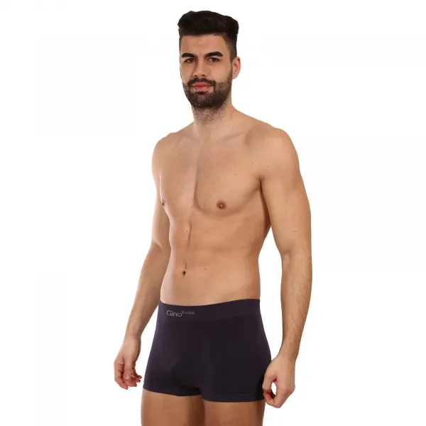 Pánske boxerky Gino bezšvové bambusové sivé (53004) M, trenky