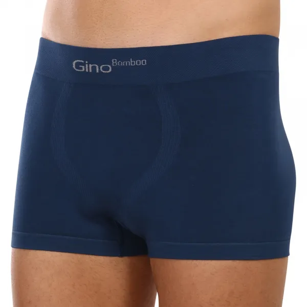 Pánske boxerky Gino bezšvové bambusové petrol (53004) M, trenky