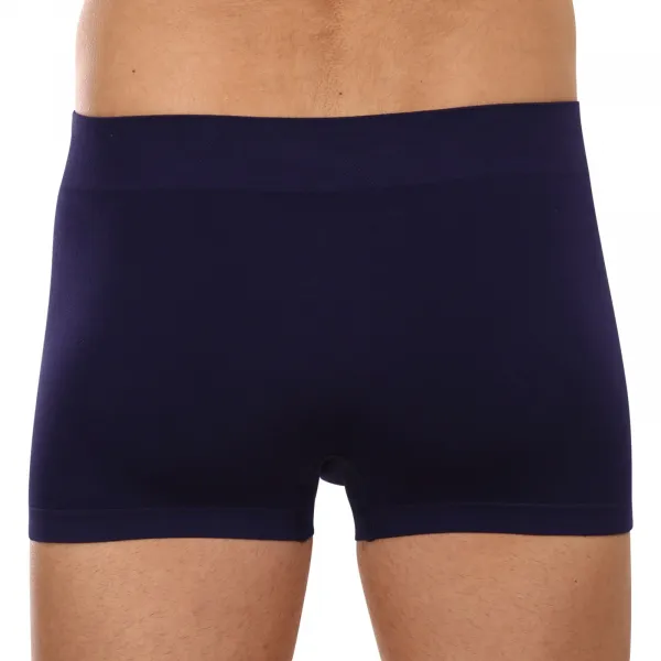 Pánske boxerky Gino bezšvové bambusové modré (53004) M, trenky