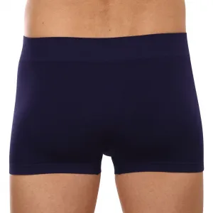 Pánske boxerky Gino bezšvové bambusové modré (53004) M, trenky