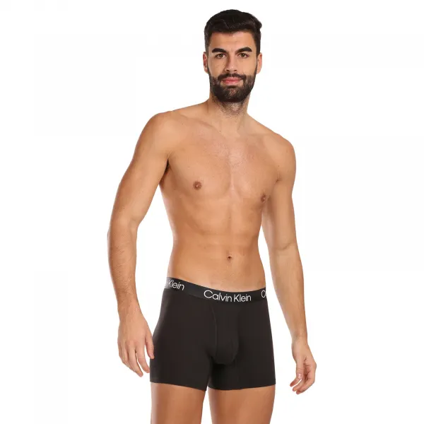 3PACK pánske boxerky Calvin Klein čierne (NB2971A-7VI) S, trenky