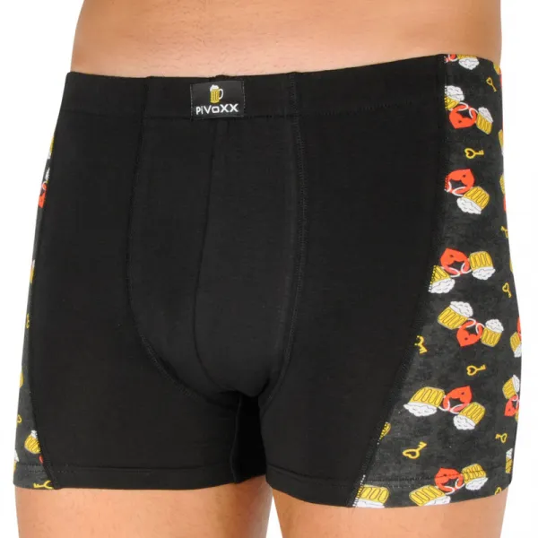 Pánske boxerky VoXX čierne (Kamil pivo/love) M, trenky