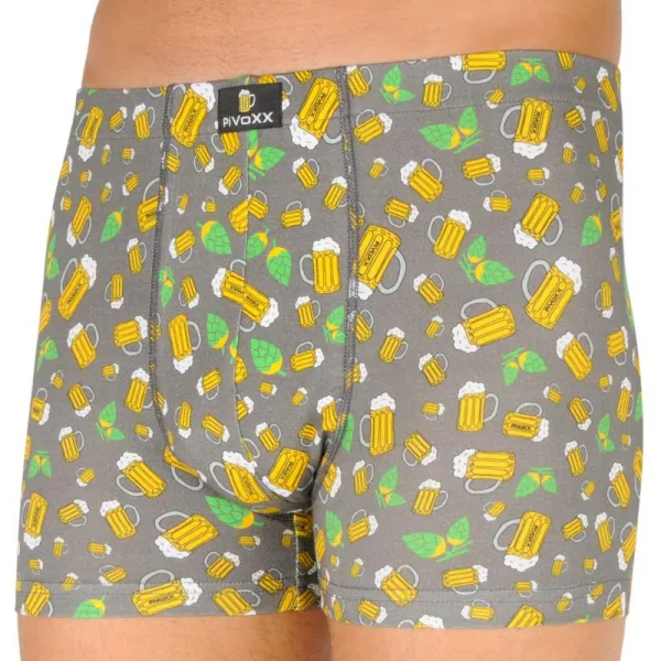 Pánske boxerky VoXX viacfarebné (Kevin-pivo/malé sivé) L, trenky