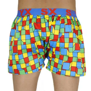 Pánske trenky Styx art športová guma štvorčeky (B959) M, trenírky