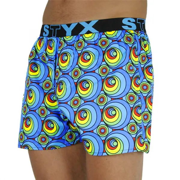 Pánske trenky Styx art športová guma kruhy (B1151) M, trenírky