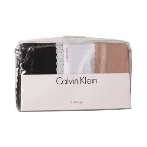 3PACK dámske tangá Calvin Klein viacfarebné (QD3802E-FIY) M
