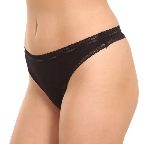 3PACK dámske tangá Calvin Klein viacfarebné (QD3802E-FIY) M
