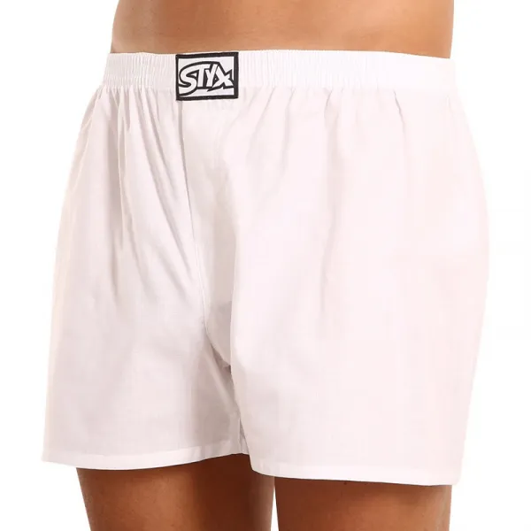 Pánske trenky Styx klasická guma biele (A1061) M, trenírky