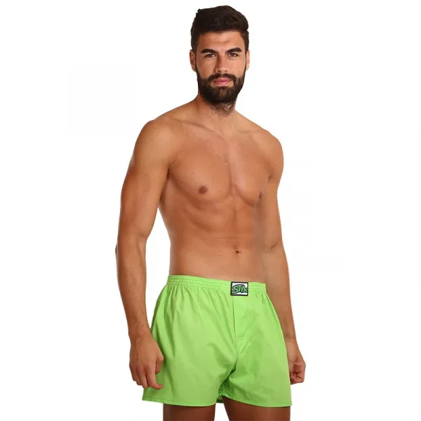 Pánske trenky Styx klasická guma zelené (A1069) S, trenírky