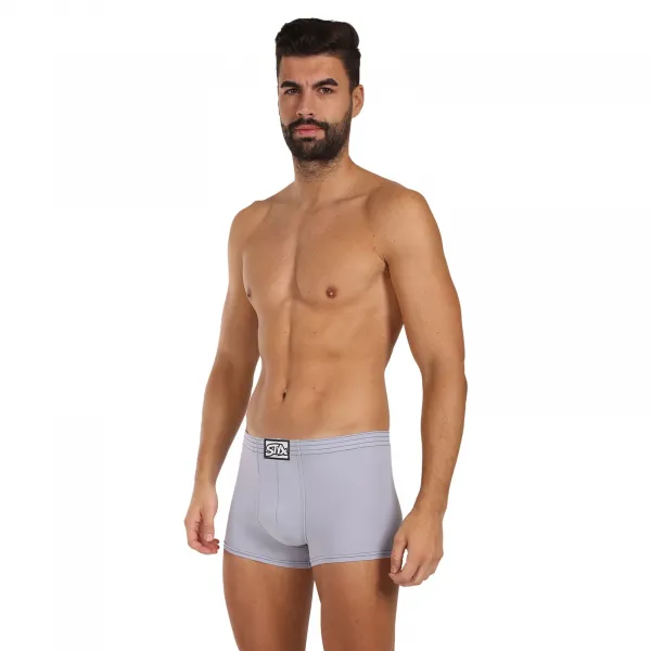 Pánske boxerky Styx klasická guma svetlo sivé (Q1067) M, trenky