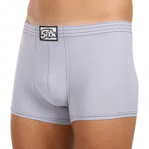 Pánske boxerky Styx klasická guma svetlo sivé (Q1067) M, trenky
