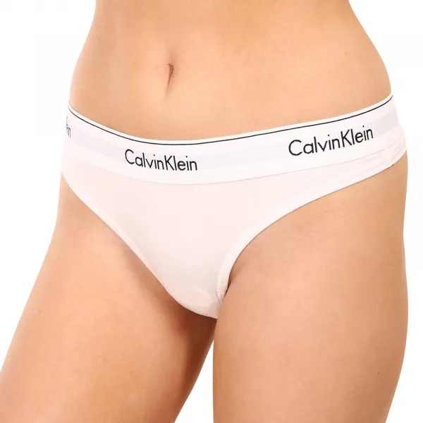 Dámske tangá Calvin Klein biela (F3786E-100) L