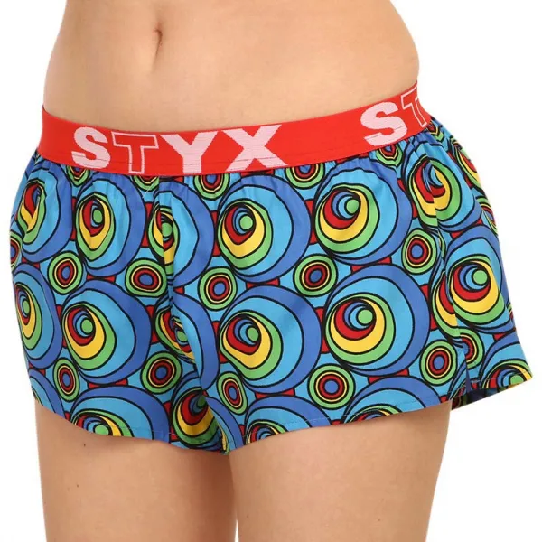 Dámske trenky Styx art športová guma kruhy (T1151) M, trenírky
