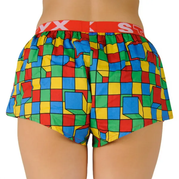 Dámske trenky Styx art športová guma kocky (T959) S, trenírky