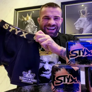Pánske boxerky Styx / KTV športová guma čierne - čierna guma (GTC960) M, trenky