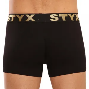 Pánske boxerky Styx / KTV športová guma čierne - čierna guma (GTC960) M, trenky