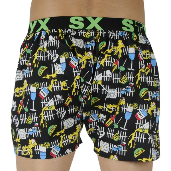 Pánske trenky Styx art športová guma párty (B1251) L, trenírky