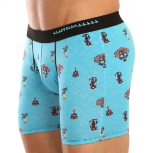 Pánske boxerky 69SLAM fit bamboo day of the dead  (MPBDOF-BB) M, trenky