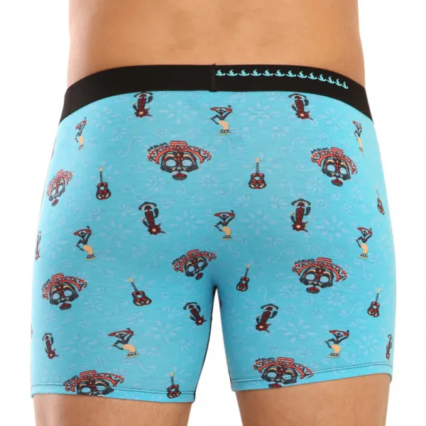 Pánske boxerky 69SLAM fit bamboo day of the dead  (MPBDOF-BB) M, trenky