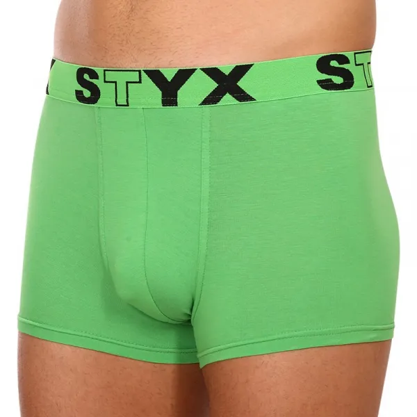 Pánske boxerky Styx športová guma zelené (G1069) M, trenky