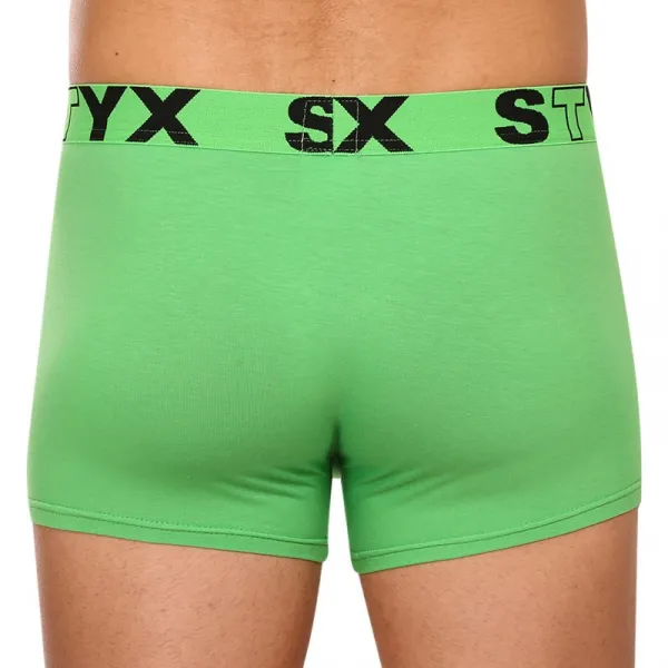 Pánske boxerky Styx športová guma zelené (G1069) M, trenky