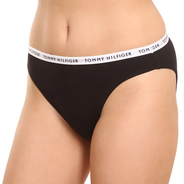 3PACK dámske nohavičky Tommy Hilfiger čierne (UW0UW02828 0R7) M