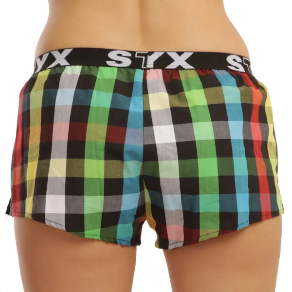 3PACK dámske trenky Styx športová guma viacfarebné (T8132628) M, trenírky