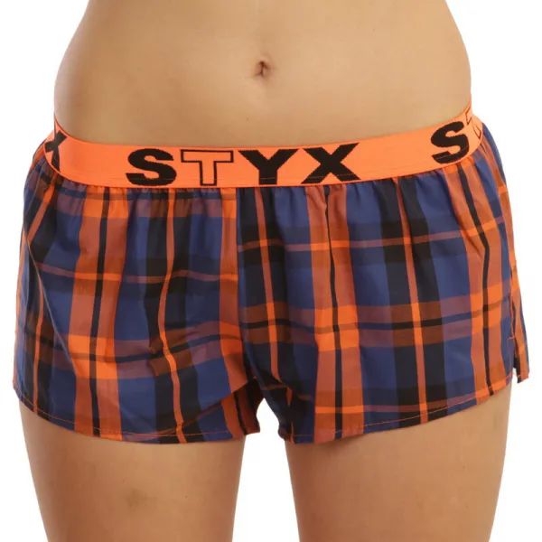 3PACK dámske trenky Styx športová guma viacfarebné (T8132628) M, trenírky