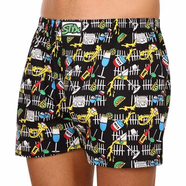 Pánske trenky Styx art klasická guma párty (A1251) M, trenírky