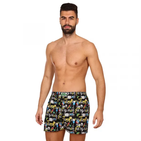 Pánske trenky Styx art klasická guma párty (A1251) M, trenírky