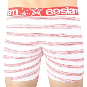 Pánske Boxerky 69SLAM fit stripes red S, trenky