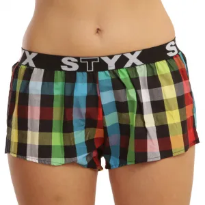 3PACK dámske trenky Styx športová guma viacfarebné (T8132628) M, trenírky