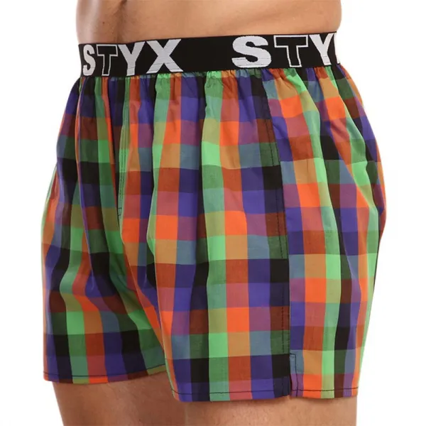 Pánske trenky Styx športová guma viacfarebné (B912) S, trenírky