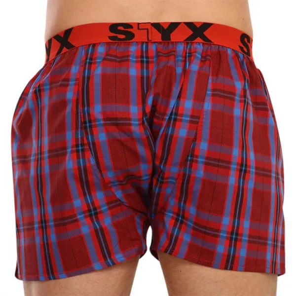 Pánske trenky Styx športová guma viacfarebné (B916) L, trenírky