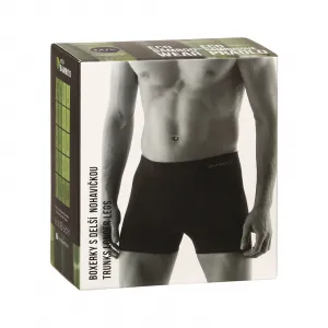 Pánske boxerky Gino bezšvové bambusové modré (54005) S, trenky