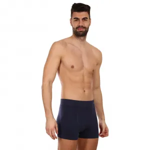 Pánske boxerky Gino bezšvové bambusové modré (54005) S, trenky