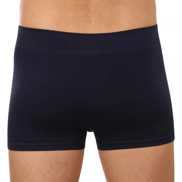 Pánske boxerky Gino bezšvové bambusové modré (53005) M, trenky