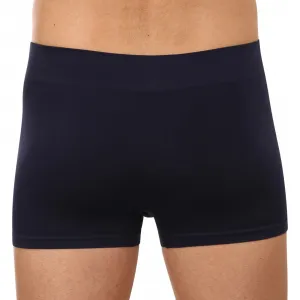 Pánske boxerky Gino bezšvové bambusové modré (53005) M, trenky