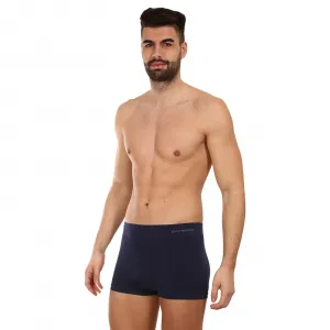 Pánske boxerky Gino bezšvové bambusové modré (53005) M, trenky