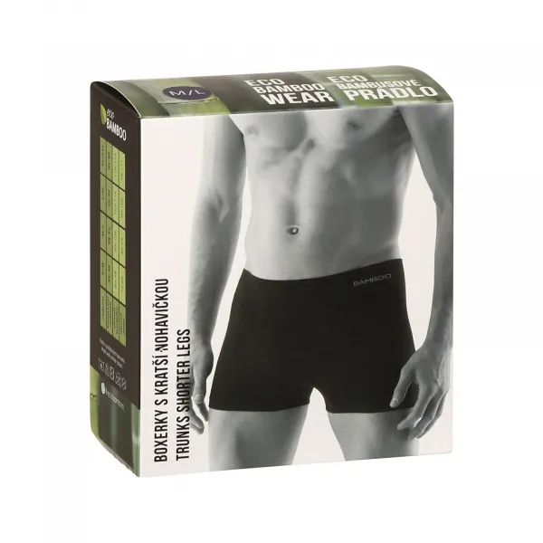 Pánske boxerky Gino bezšvové bambusové modré (53005) M, trenky