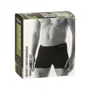 Pánske boxerky Gino bezšvové bambusové modré (53005) M, trenky