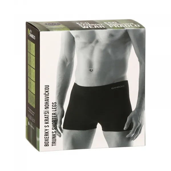 Pánske boxerky Gino bezšvové bambusové sivé (53005) S, trenky