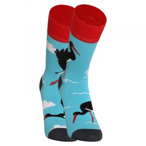 Veselé bambusové ponožky Dedoles Bocian čierny (D-U-SC-RS-C-B-1549) M