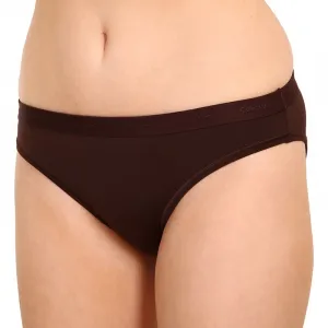Dámske nohavičky Calvin Klein tmavo hnedé (QF6761E-BCK) M