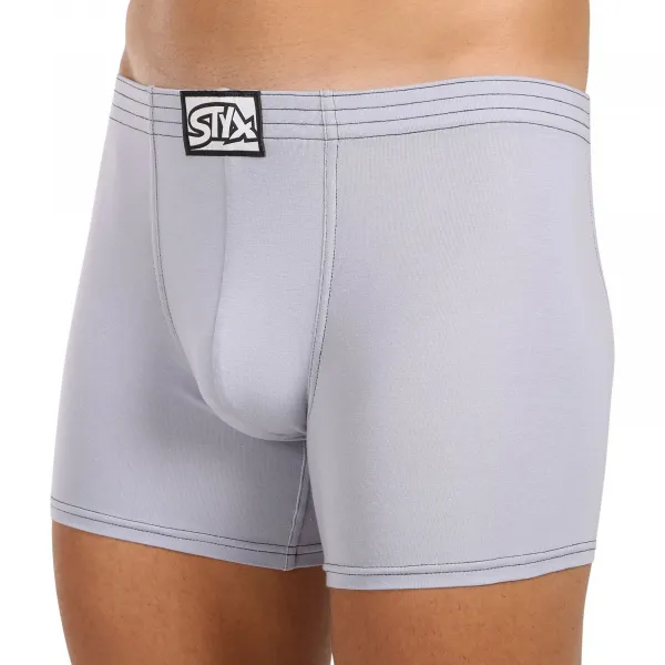 Pánske boxerky Styx long klasická guma svetlo sivé (F1067) M, trenky