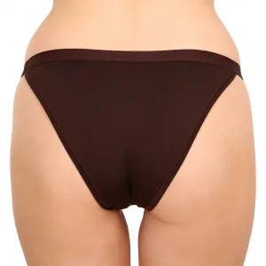 Dámske nohavičky Calvin Klein tmavo hnedé (QF6760E-BCK) M